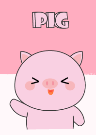 Simple So Cute Pink Pig