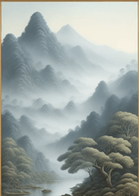 背景 - 山水 7659CA