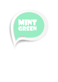 Mint Green Button In White V.2 (JP)