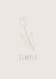 Simple Tulip - Milktea Color J
