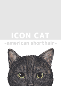 ICON CAT - American Shorthair - GRAY/03