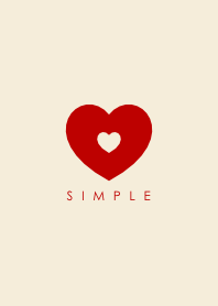 SIMPLE(beige red)V.377b