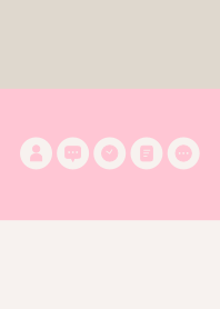 シンプル(ピンク ベージュ)V.2