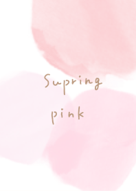 Spring pink watercolor