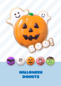 HALLOWEEN DONUTS - B&W 3-1