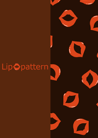 Lip pattern -Orange-