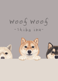 Woof Woof - Shiba inu - GRAY