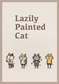 Lazily painted cat.