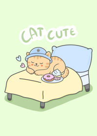 Tabby cat (green theme)