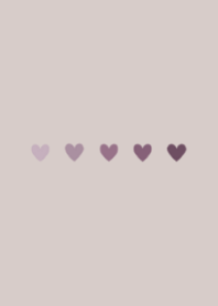 Heart/Dull purple gradation