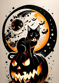 浮世絵万聖節猫 780351