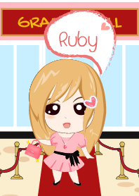 Ruby - Society girl on red carpet
