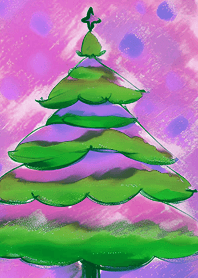 兒童塗鴉-聖誕節快樂(紫色)