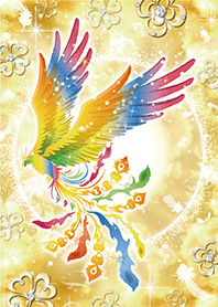 金運引き寄せ✨四葉のクローバーと虹色鳳凰