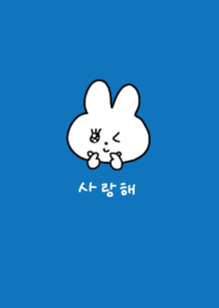Love rabbit  blue(korea)