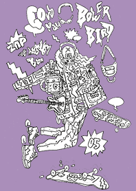 STREET SKATEBOARD GIRL GRAFFITI 05 e