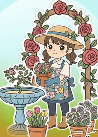 Planting flowers1