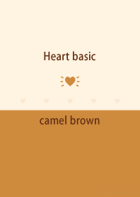 Heart basic キャメル ブラウン