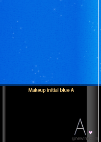 Makeup initial blue A