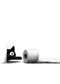 A mysterious cat paw from the corner