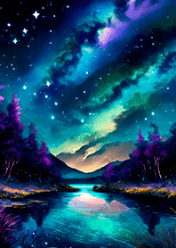 Beautiful starry night view#1794