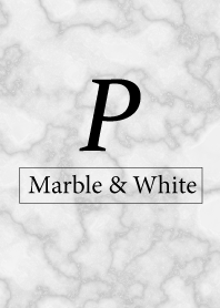 P-Marble&White-Initial