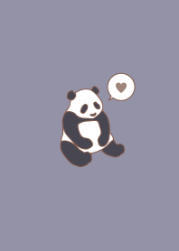 SIMPLE PANDA - Dusty purple -