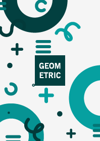 Geometric WHITE SMOKE GREEN