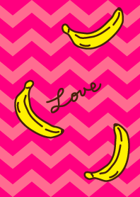 Banana - Vivid pink zigzag-joc
