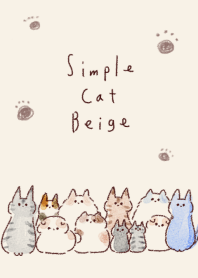 cat beige simple.