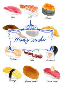 Many sushi