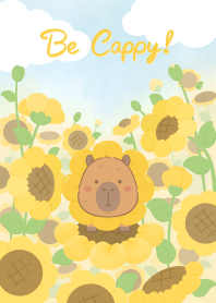 Be Cappy! : Capybara with Sunflowers