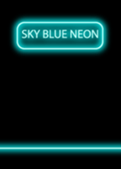 Sky Blue Neon & Black