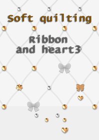 Soft quilting(Ribbon and heart3)