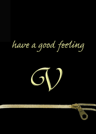 大人かわいい ジッパー イニシャル for V