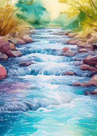 Beautiful river flow. 4