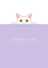 simple white cat/lilac purple.
