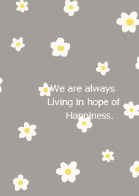 flower pattern / greige