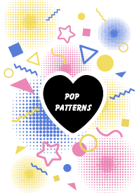 Theme of colorful pop patterns