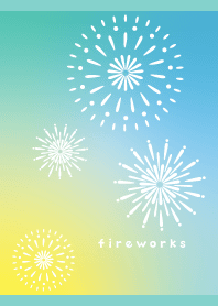 Night of Fireworks01 on blue