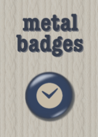 ニットに缶バッヂ（W＆N）