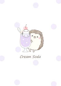 Hedgehog and Shimaenaga -soda- purple