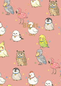 My beloved bird03 pink & blue