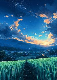 Countryside starry night