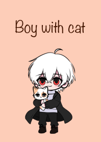 Boys with cat