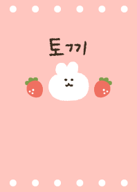 【韓国語】いちごみるく×うさぎ
