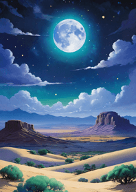 暗夜的月-背景 c9b911