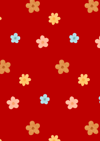 Scandinavian time4 red & beige