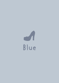 High heels -Dullness Blue-
