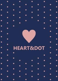 HEART&DOT *NAVY PINK 3*